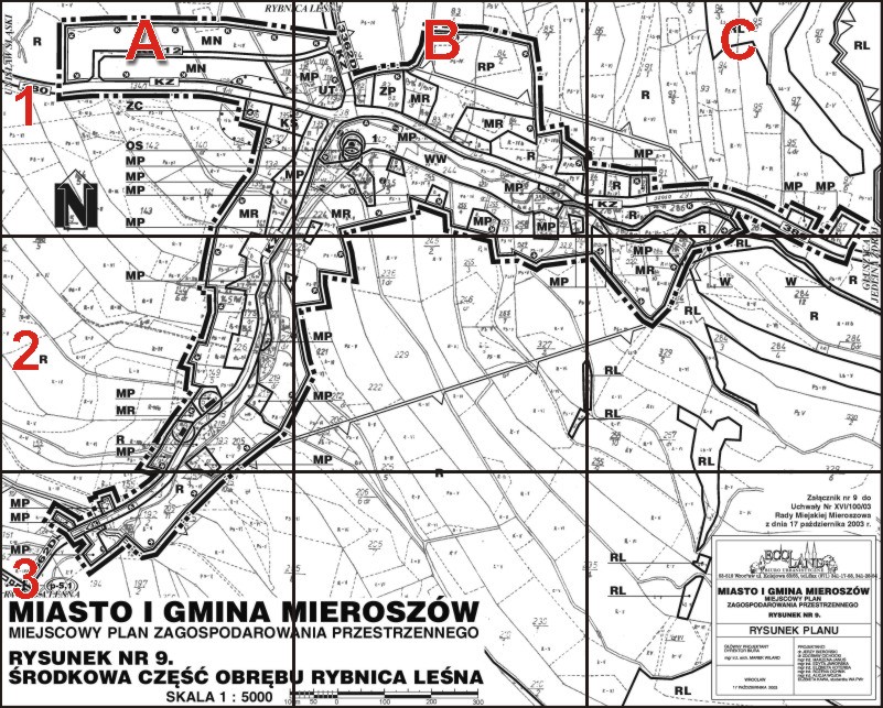 Mapa Rybnicy Leśnej