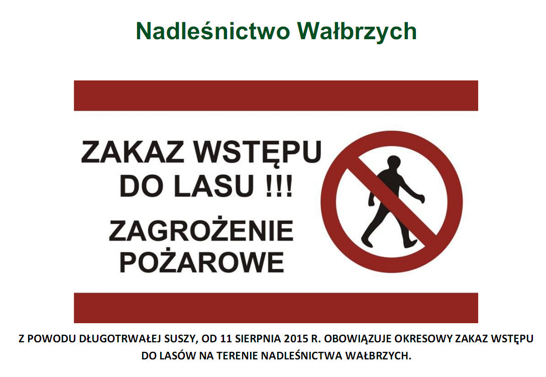 Zakaz wstępu do lasu
